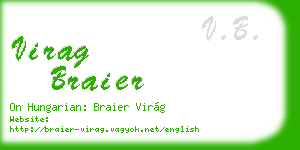 virag braier business card
