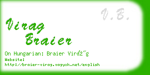 virag braier business card